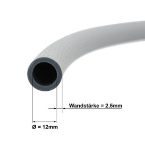 AO Soft-Touch Carbon Silicone Hose for Hookah | Silver