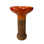 Korunka Oblako Phunnel M Glazed #104 Orange-Red marble